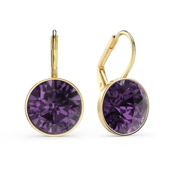 Bella Earrings 6 Carat Drop Earrings Iris Crystals Gold Plated