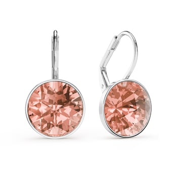 Bella Earrings 6 Carat Drop Earrings Vintage Rose Crystals Rhodium Plated