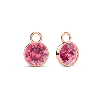 Bella 2 Carat Mix Charms with Rose Swarovski Crystals Rose Gold Plated