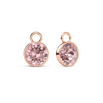 Bella 2 Carat Mix Charms with Vintage Rose Swarovski Crystals Rose Gold Plated