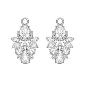 Luana Drop Mix Charms Clear Rhodium Plated