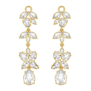 Tatiana Floral Drop Mix Charms Clear Gold Plated
