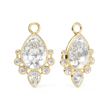 Valentina Drop Mix Charms Clear Gold Plated