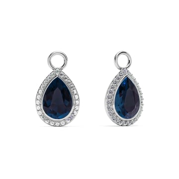 Angelic Teardrop Drop Mix Charms Montana Rhodium Plated