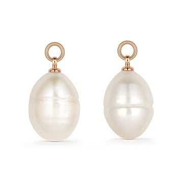 Baroque Freshwater Pearl Mix Charms Freshwater Pearl Rose Gold Plated
