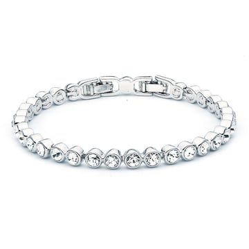 Tennis Bracelet with Swarovski Crystal Rhodium Plated