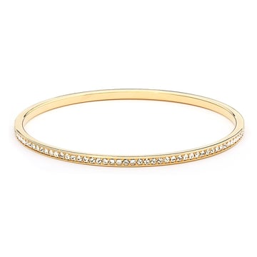 MYJS Trinity Magic Bangle with Clear Crystals Gold Plated