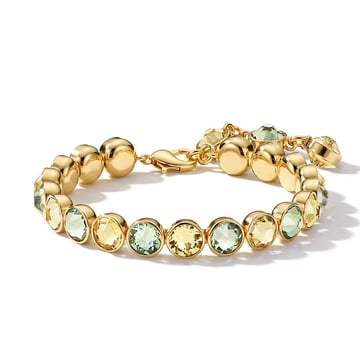 Signature Tennis Bracelet Jonquil and Chrysolite Gold Plated