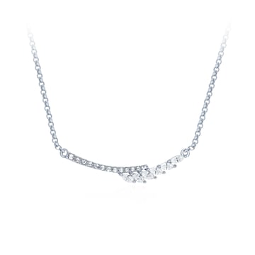 Laeta Cesar Necklace with Clear Swarovski Crystals