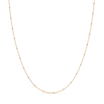 Droplet Carrier Necklace Rose Gold Plated