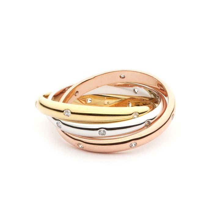 Trinity Tri-Coloured Interlocking Ring