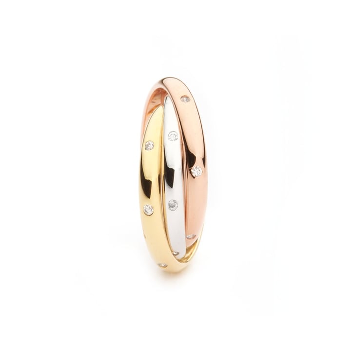 Trinity Tri-Coloured Interlocking Ring