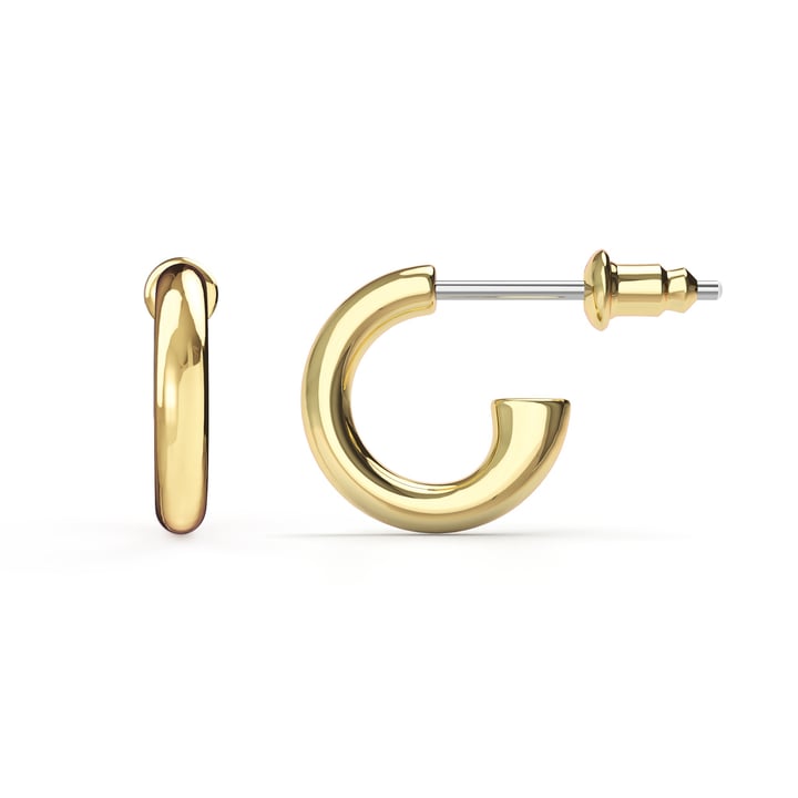Basics Mix Hoop Carrier Earrings Gold Plated