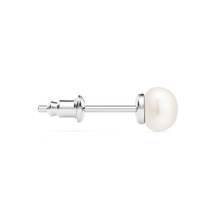 Freshwater 6mm Pearl Stud Earrings Freshwater Pearl Rhodium Plated