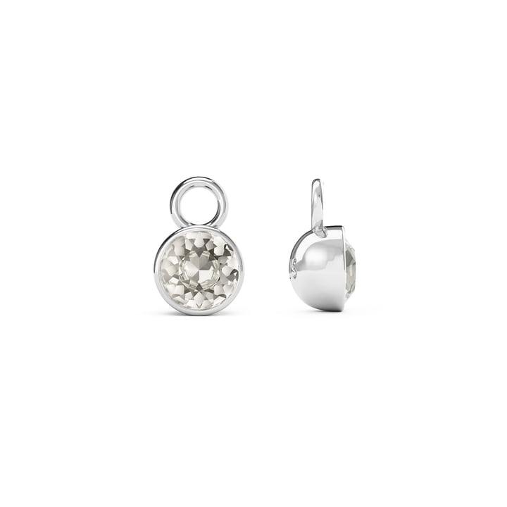 Bella 1 Carat Mix Charms with Crystal Silver Shade Swarovski Crystals Rhodium Plated