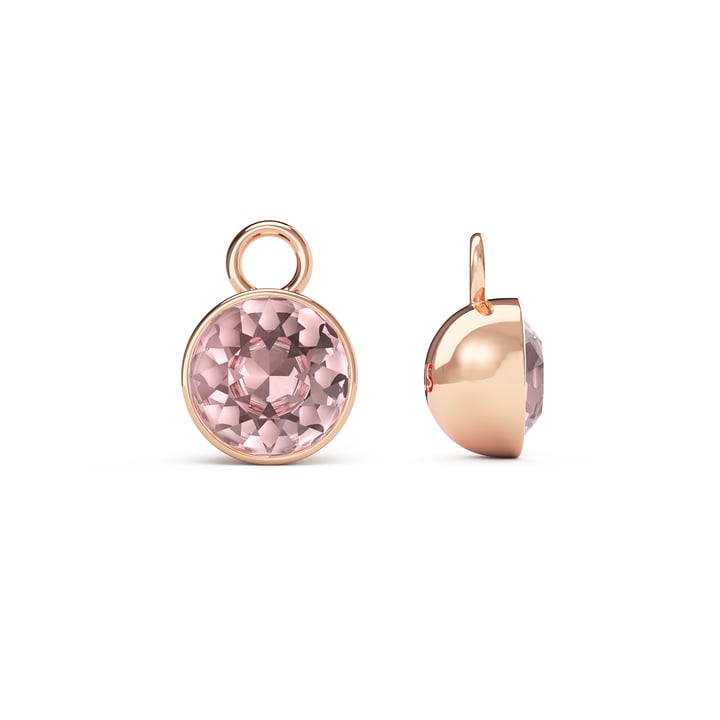 Bella 2 Carat Mix Charms with Vintage Rose Swarovski Crystals Rose Gold Plated