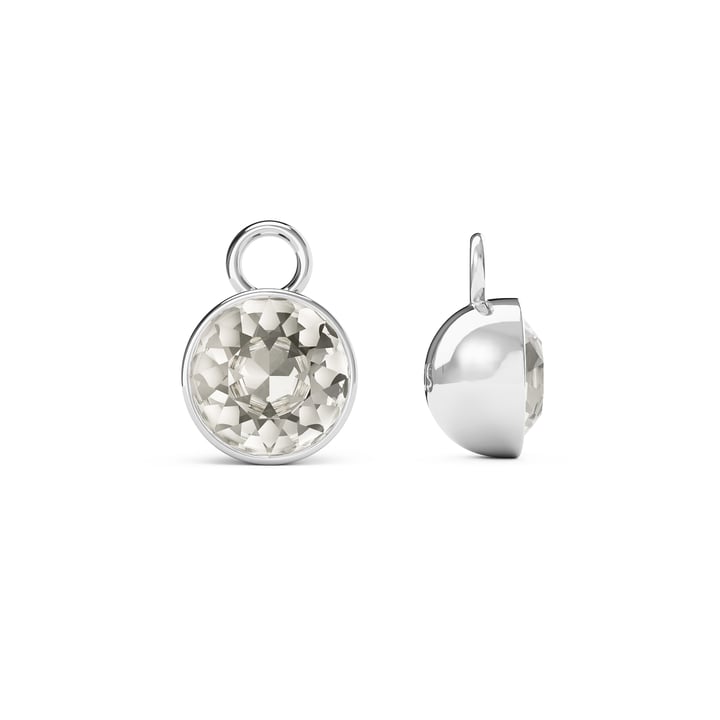 Bella 2 Carat Mix Charms with Crystal Silver Shade Swarovski Crystals Rhodium Plated