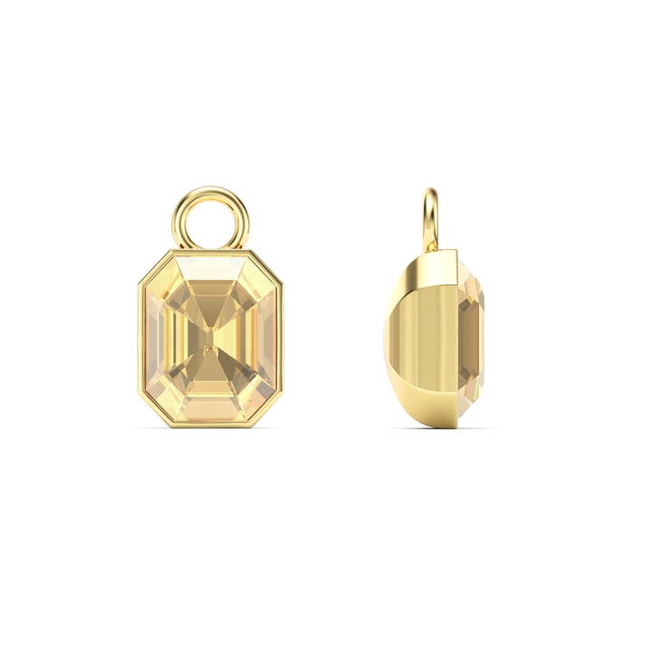 Octagon Mix Charms Crystal Golden Shadow Crystal Gold Plated