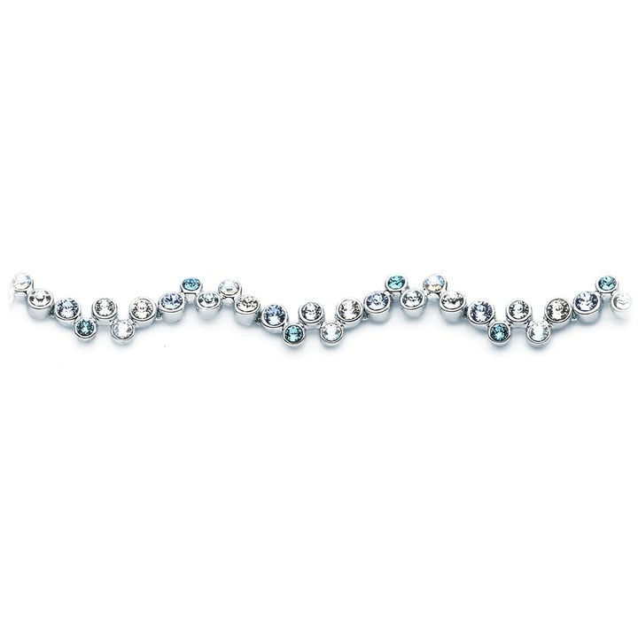 SWAROVSKI スワロフスキー Fidelity Blue ブレスレット Fidelity Bracelet with Blue Swarovski Crystals Rhodium Plated