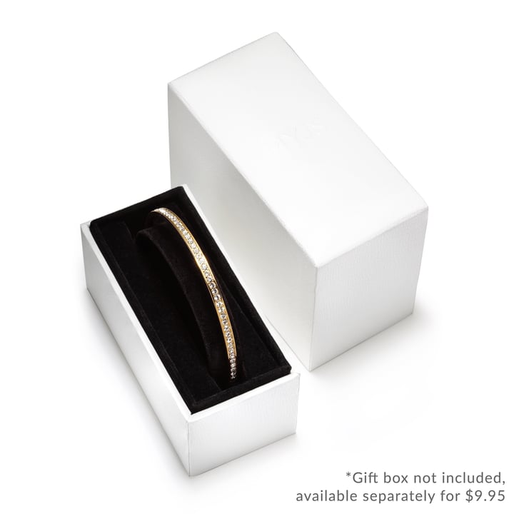 MYJS Trinity Magic Bangle with Clear Crystals Gold Plated