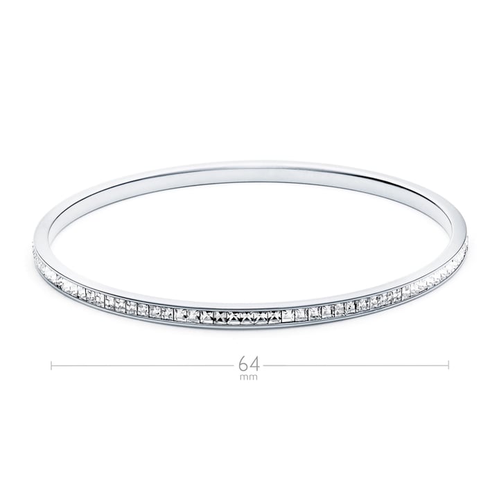 MYJS Magic Eternity with Swarovski Square Crystal Ready Bangle RP Bridal
