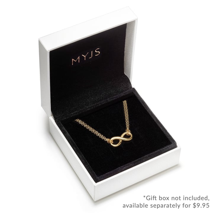 Double Chain Infinity Necklace Gold Plated