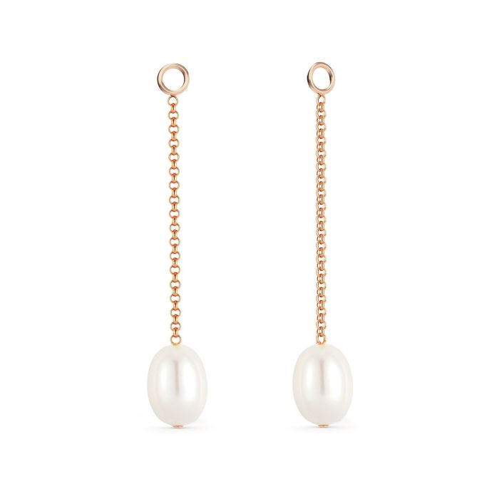 Petite Drop Freshwater Pearl Mix Charms Rose Gold Plated
