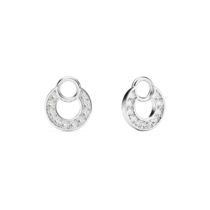 Circle Petite Mix Charms Clear Crystal Rhodium Plated