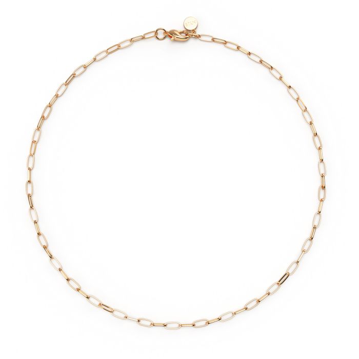 Cable Carrier Necklace Rose Gold Plated