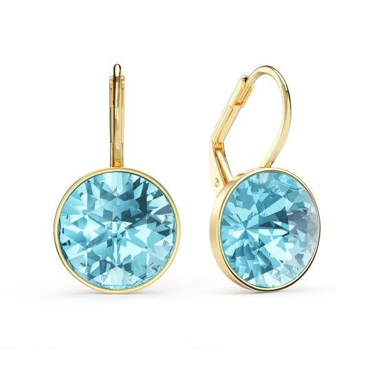 Aquamarine gold plated earrings Aquamarine gold plated earrings