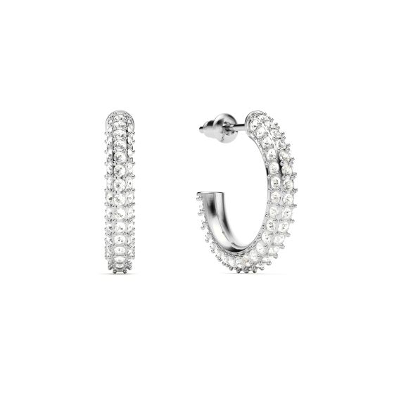 Swarovski pavé hoop earrings discount