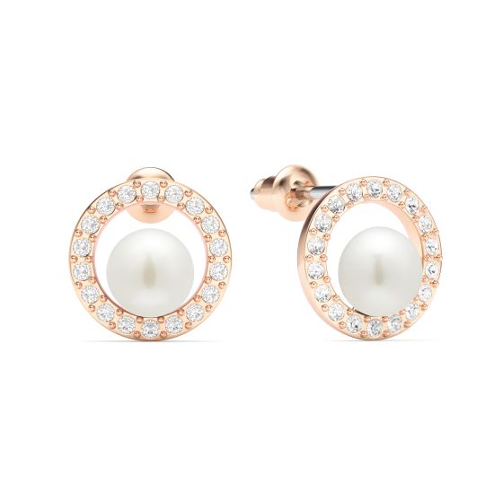 Rose gold plated pearl studs Rose gold plated pearl studs