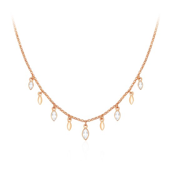 最終価格【美品】swarovski ネックレス　MAYFLYメイフライ Idyllia Lilia ネックレス, チョウ, ホワイト, ゴールドトーン