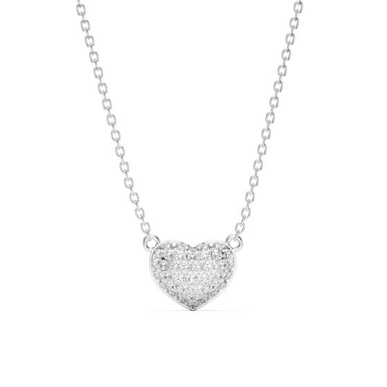 Alana Heart Necklace Clear Crystals Swarovski Heart Necklace