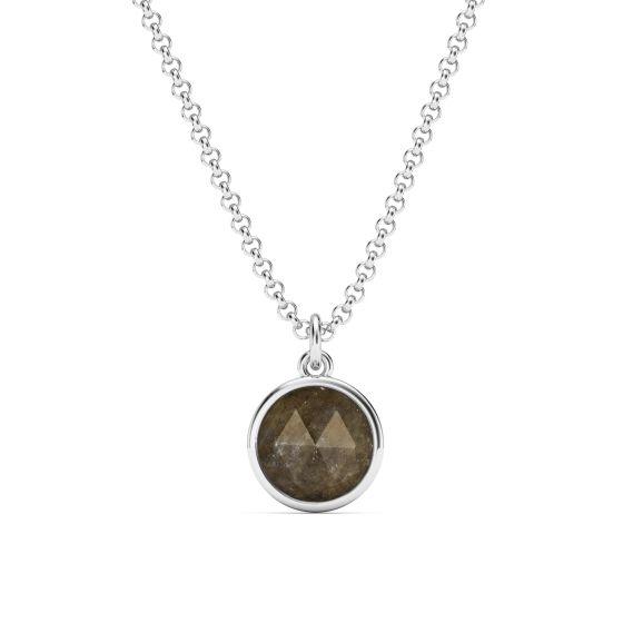Grey moonstone necklace hotsell
