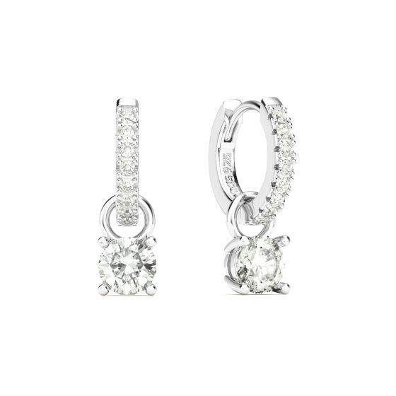Carat DE VS+ IGI Certified Lab Grown Diamond Hoop Drop