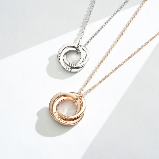 Personalised family necklace gold 2025