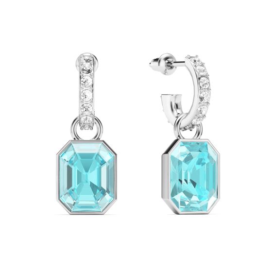 Octagon Swarovski Millenia Drop Charms & Eternity 11mm Hoop