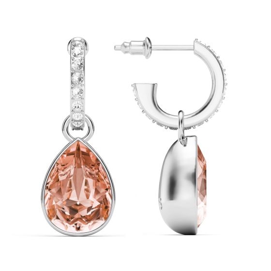 Statement Teardrop Swarovski Crystal & Vintage Rose Crystals