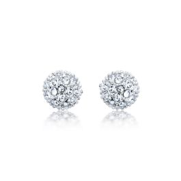困った時には星に聞け! SILVER DIAMONDアスタリスク　グラス MYJS Emma Pave Ball Earrings Stud with Golden Shadow