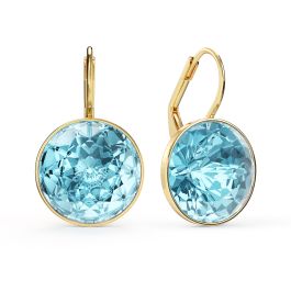 【期間限定！最安値挑戦】 Bella Earrings Crystals Sapphire Light Carat 10 with プーリップ