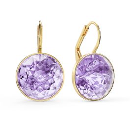 【楽天ランキング1位】 Bella Earrings with 10 Carat Light Sapphire Crystals プーリップ