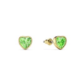 Bella Earrings with 4 Carat Peridot Crystals Earrings