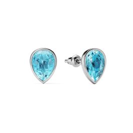 [LLOYD] 14K☆Triumph One Touch Sapphire Earrings Quality Gold 14k Yellow Gold Diamond and Sapphire Earrings