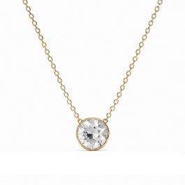 Bella 4 Carat Necklace Vintage Rose Crystal Swarovski
