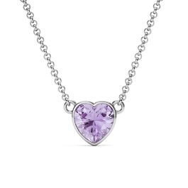 Octagon Violet Crystals Rhodium Plated Stilla Millenia Stud