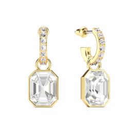 Octagon Swarovski Millenia Drop Earring Charms with Vintage Octagon Swarovski Millenia Drop Earring Charms with Vintage