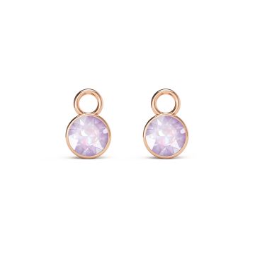 Bella 1 Carat Mix Charms with Crystal Lavender DeLite Swarovski Crystals Rose Gold Plated
