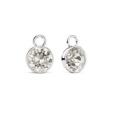 Bella 2 Carat Mix Charms with Crystal Silver Shade Swarovski Crystals Rhodium Plated