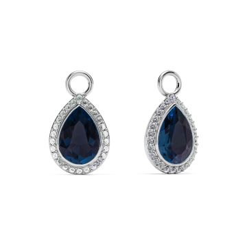 Angelic Teardrop Drop Mix Charms Montana Rhodium Plated